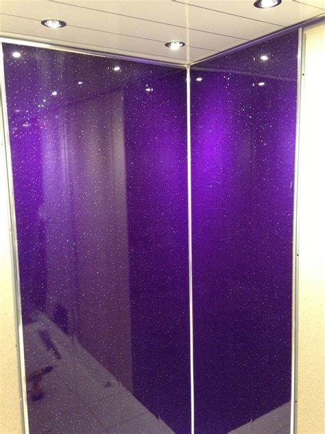 5mm Purple Diamond Stone Wall Panels & Ceiling Panels AKA Purple Sparkle. Tongue and Grooved ...