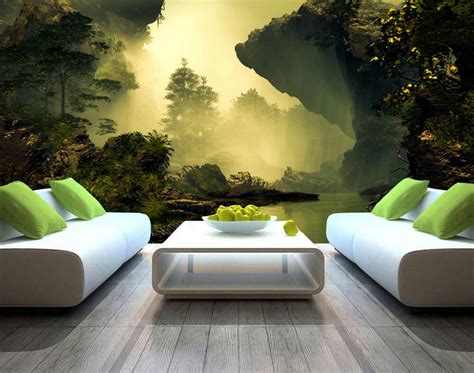 Sunset in the Forest 3D Custom wall murals / wallpapers – DCWM000794 - Decor City