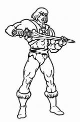 He Man Holding Sword Coloring Page  Free Printable Pages For Kids sketch template