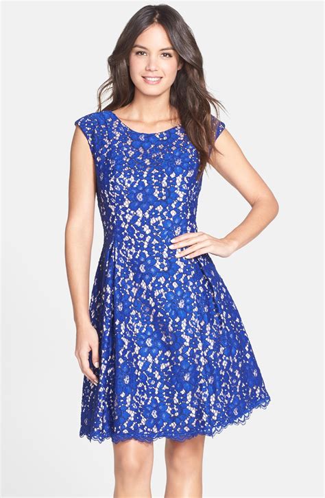 Eliza J Lace Fit & Flare Dress | Nordstrom