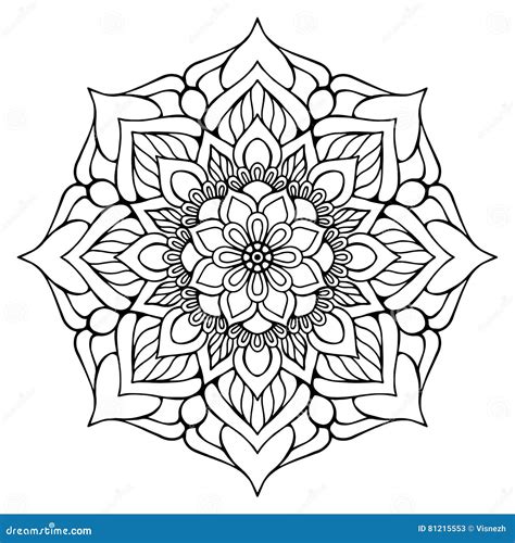 Vector indian Mandala stock vector. Illustration of magic - 81215553