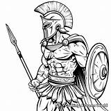 Spartan Coloring Pages  Free & Printable sketch template