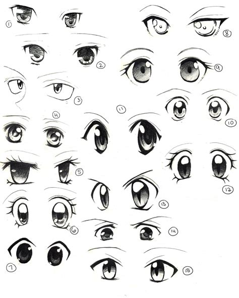 Anime Eyes Practice by saflam on DeviantArt | Easy anime eyes, How to draw anime eyes, Draw ...