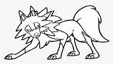 Pokemon Rockruff Coloring Page Sketch sketch template