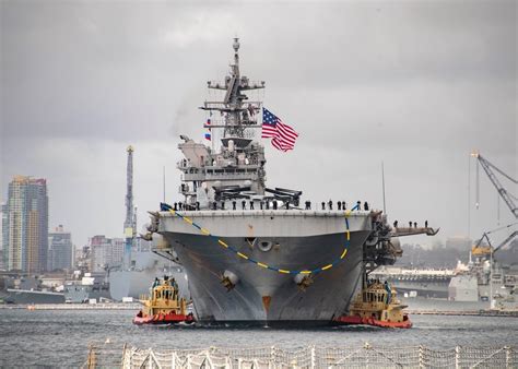 Amphibious Assault Ship USS Tripoli Returns Home from Maiden Deployment ...