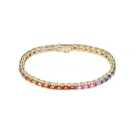 Rainbow Sapphire Bracelet | Maison Goldberg Bijouterie