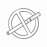 No Smoking Coloring Pages sketch template