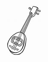 Music Instrument Coloring Pages Free Printable PDF sketch template
