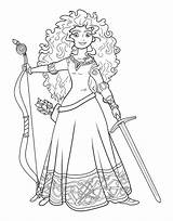 Brave Merida Disney Princess Coloring Page  Free Printable Pages sketch template