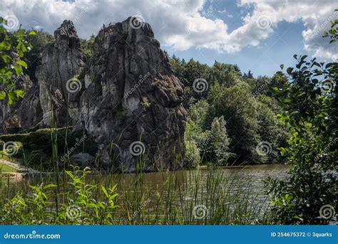 Natural and Cultural Monument Externsteine in Teutoburg Forest in ...