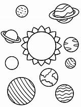 Printable Solar System Planets Coloring Page  Free sketch template