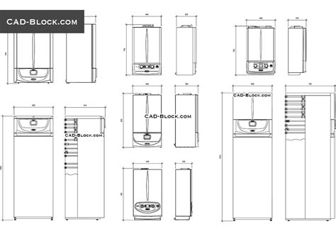 Water Heater Cad Block - Design Talk