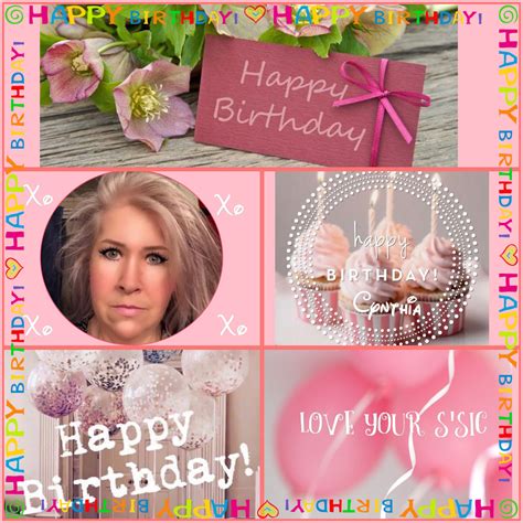 😪Belated BIRTHDAY WISHES TO OUR SWEET CYNTHIA!!! Sooooooo sorry I missed your special day, BUT ...