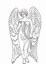 Guardian Angel coloring Page  ColouringPages sketch template
