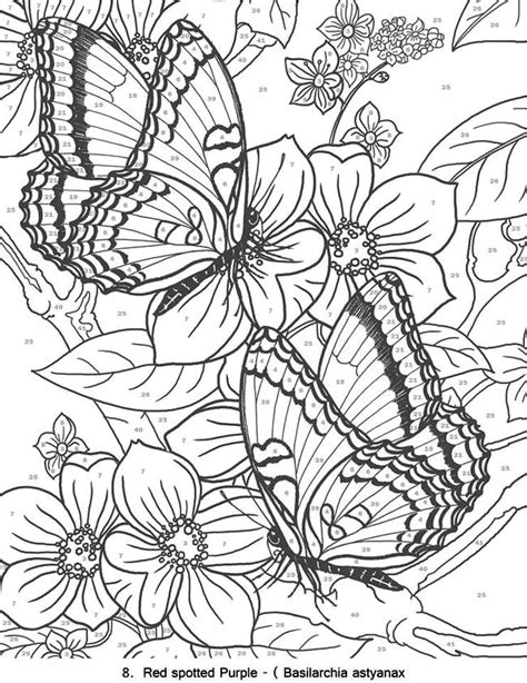 Awesome butterfly Coloring Pages for Adults - Thevillageanthology.com | Butterfly coloring page ...