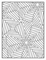 Coloring Page Geometric Floral Star Pattern 2950 Printable  Etsy sketch template
