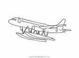Free Airplane Coloring Pages To Print Out sketch template