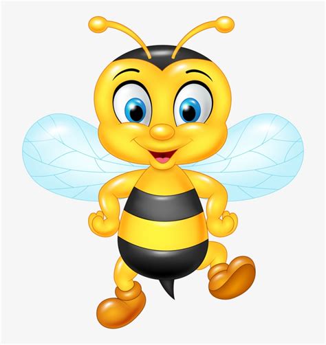 Bee Clipart Transparent Background - Cartoon Bee Transparent PNG - 744x800 - Free Download on ...