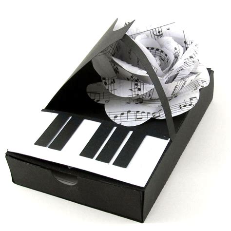 Digital Paper: Piano Box with Rose - Pazzles Craft Room