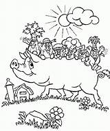 Free Printable Pig Coloring Pages For Kids sketch template