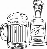 Beer Mug Coloring Page sketch template