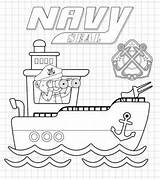 Navy Coloring Pages For Kids sketch template