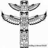 Totem Pole Coloring Pages  Free & Printable sketch template