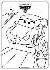 Printable Disney Pixar Cars Sally Coloring Pages sketch template