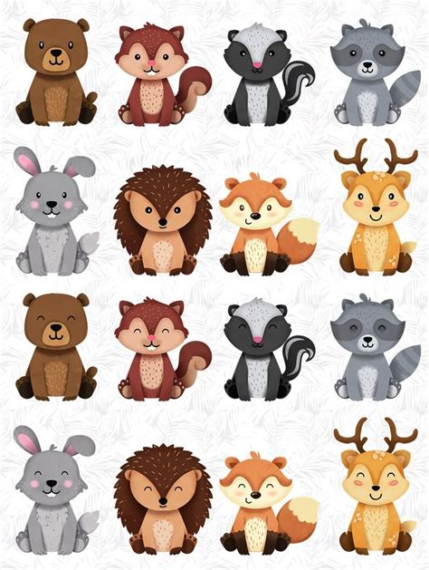 Baby Forest Animals Clipart