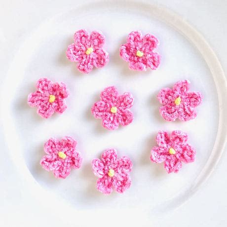 Chenille Crochet Flower – Rose Mille