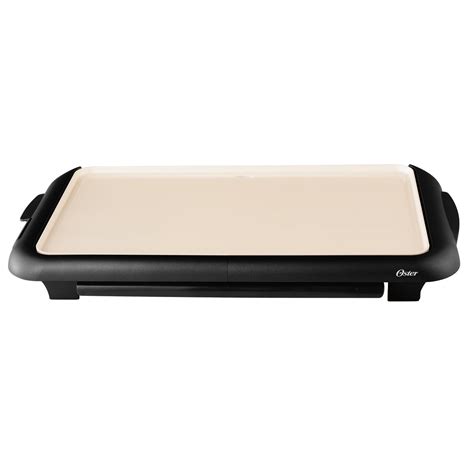 Oster® Titanium Infused DuraCeramic™ 10" x 18-1/2" Griddle w/ Warming Tray - CKSTGRFM18WT-033 ...