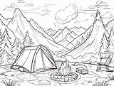 Campsite Coloring Pages Unleash Your Inner Artist In The Great Outdoors sketch template