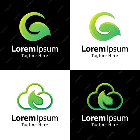 Premium Vector | Set of leaf logo design template