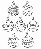Free Printable Coloring Christmas Ornaments Pages sketch template