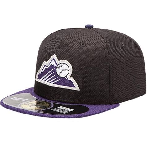 New Era Colorado Rockies Black/Purple On Field Diamond Era 59FIFTY ...