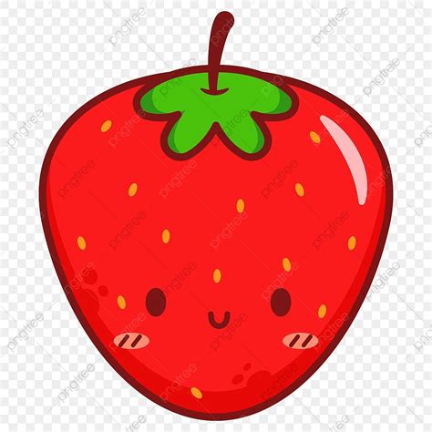 Cute Smile Strawberry Cartoon, Cute, Strawberry, Cartoon PNG and Vector with Transparent ...