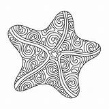 Starfish Coloring Pages For Adults sketch template
