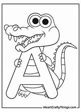 Alligator Coloring Page For Kids sketch template