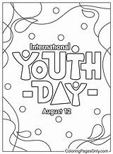 30  International Youth Day Coloring Pages Free Printable PDF sketch template