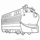 Chuggington Coloring Pages Brewster The British Hybrid Diesel  sketch template