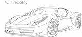 Ferrari 458 Italia Coloring Pages sketch template