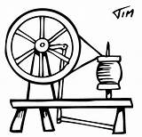 Girl Spinning Wheel Page Coloring Pages sketch template