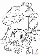 Dibujo De Sully Y Mike Buscando Algo Para Colorear  Dibujos sketch template