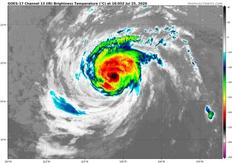 A *rare* landfall of a dangerous hurricane Douglas in Hawaii this Sunday