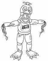 Withered Bonnie FNAF Coloring Page  Free Printable Pages For Kids sketch template