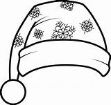 Christmas coloring Book Or Page For Kids Santa hat Black And White  sketch template