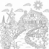 Victorian Mansion Coloring Pages sketch template