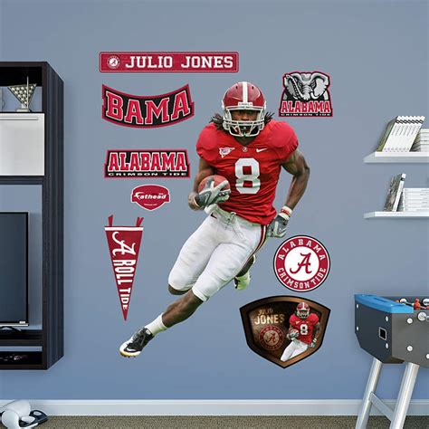 Life-Size Julio Jones Alabama Wall Decal | Shop Fathead® for Alabama ...