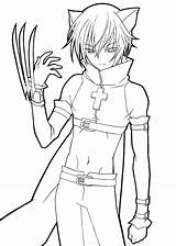 Free Printable Anime Coloring Pages  Coloring Home sketch template