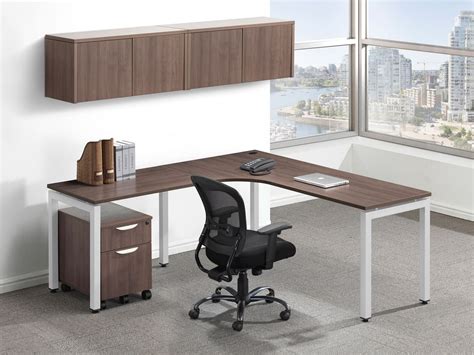 Modern L Shaped Desk with Storage | Madison Liquidators